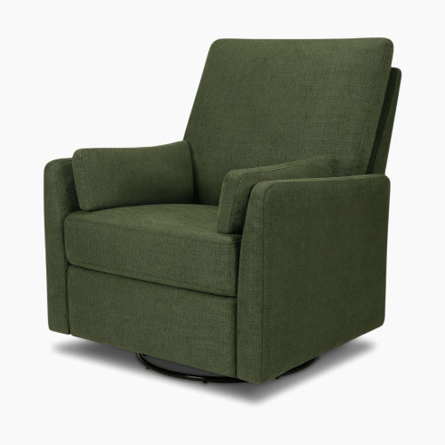 Carter's by daVinci Ethan Swivel Recliner - Performance Forest Green Linen