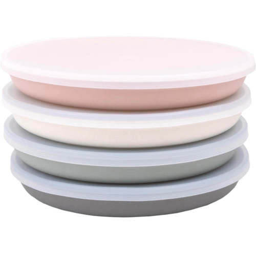 Bamboo Plates with Lids (Set of 4)