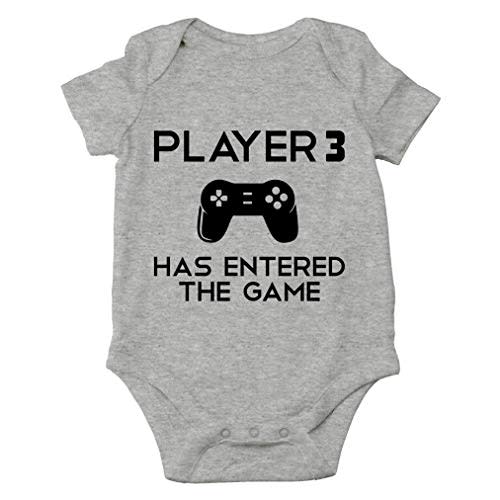 AW Fashions Player 3 Has Entered The Game Baby Bodysuit Newborn Boy Cute Romper Girl Clothes Romper