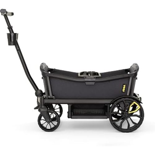 Veer All-Terrain Cruiser XL | Premium Off-Road Wagon Stroller for Babies, Toddlers, and Kids | Push/Pull/Push-Along Steering for Uneven Terrain | JPMA Certified | Lightweight and Collapsible | 4 Seats
