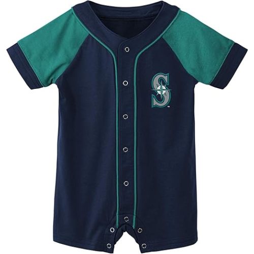 Outerstuff MLB Unisex-Baby Newborn & Infants 0-24 Months Little Slugger Creeper Bodysuit Romper