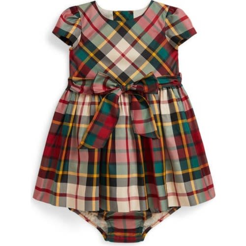 Pliad Taffeta Dress & Bloomers, 24M