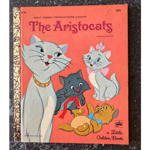 1970 Disneyland The Aristocats Little Golden Book Walt Disney 122