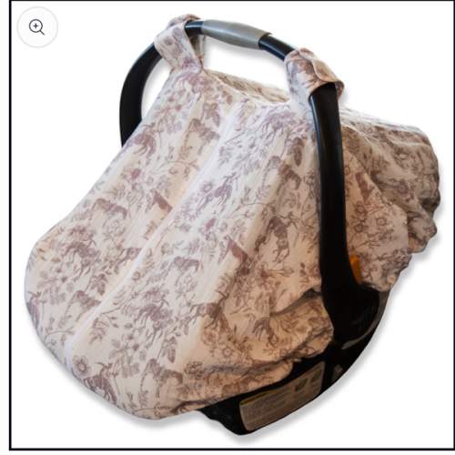 Western Daydream Rose Muslin Car Seat Cover – Cowkid Clothing Company