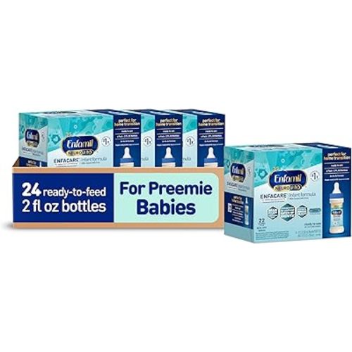 Enfamil NeuroPro EnfaCare High Calorie Premature Baby Formula, Milk-Based with Iron, Brain-Building DHA, Vitamins & Minerals for Immune Support, easy-to-digest proteins, Baby Milk, 2 Fl Oz, 24 Count