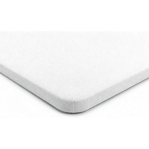 SheetWorld Baby Fitted Bassinet Sheet Fits Nuna Mixx, Bugaboo Fox, UPPAbaby 12 x 29, 100% Cotton Jersey Hypoallergenic, Organic White, Made in USA