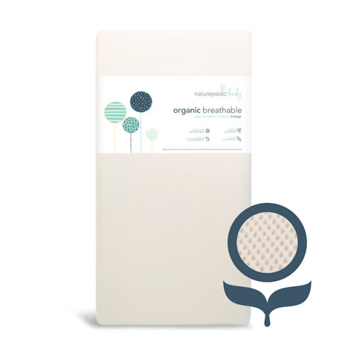Organic Breathable Baby Crib Mattress 2-Stage Lightweight