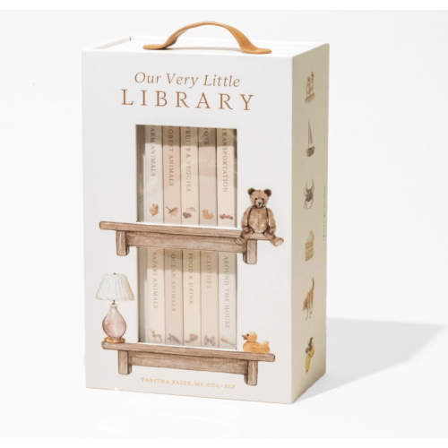 Our Very Little Library Board Book Set: A Foundational Language Vocabulary Board Book Set for Babies (Tabitha Paige Children's Book Series)