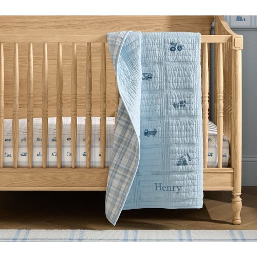 Bria Hammel Construction Baby Quilt | Pottery Barn Kids
