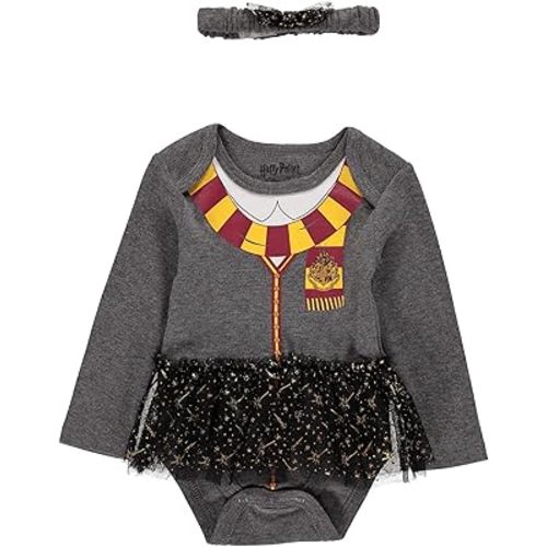 Harry Potter Baby Girl Clothes with One Piece and Leggings or Headband, Baby Outfit, Baby Gift Set