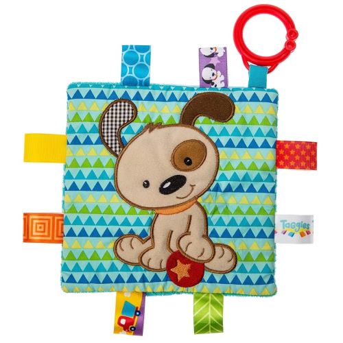 Taggies Crinkle Me Baby Toy, Brother Puppy , 6.5x6.5 Inch (Pack of 1)