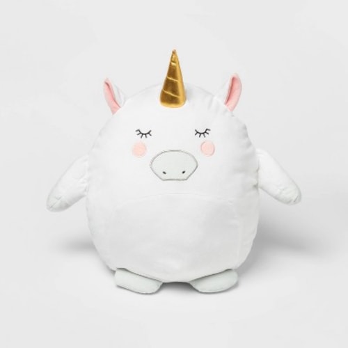 Hide-A-Throw Pillow Buddy - Pink, Unicorn