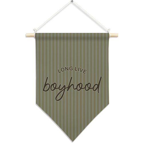 CUANFDDSF Funny Ladybug Nursery Wall Art, Kids Room Wall Decor Hanging Pennant Flag, Snug As a Bug Sage Green Striped Canvas Banner Decorations for Home Kids Room Bedroom Playroom Decor, 11x15 Inch
