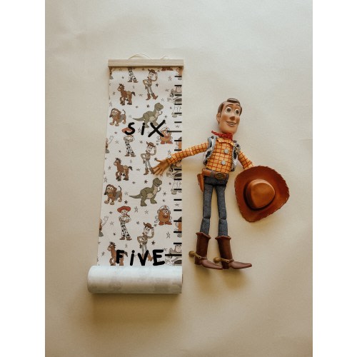 LIMITED EDITION Story Friends Canvas Growth Chart | Wall Hanging | Kids room canvas wall hanging | Toys Friends Story