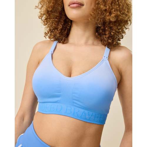 Sublime® Hands-Free Pumping & Nursing Sports Bra | Harbor Blue Ombre - Kindred Bravely