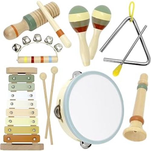 Baby Musical Instruments Montessori Wooden Toys for Toddlers