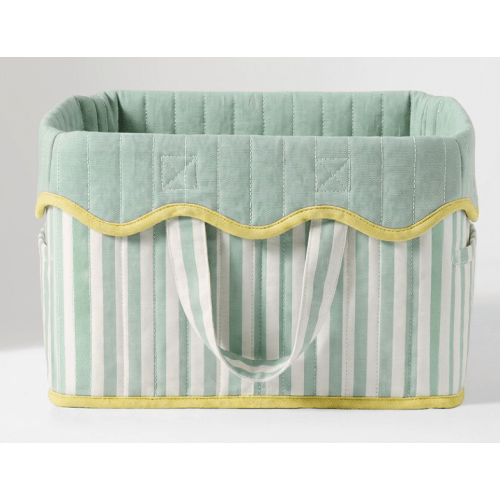 Blue Stripe Diaper Caddy