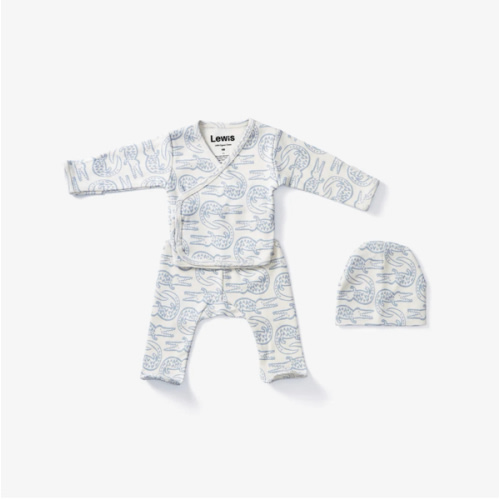 Take Me Home Outfit - Alligator in Bay Blue | Lewis