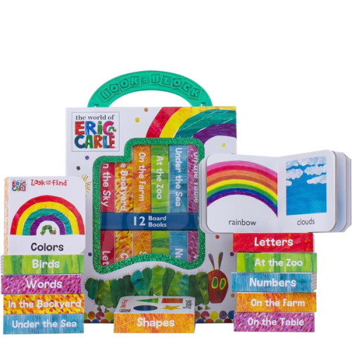 World of Eric Carle, My First Library 12 Board Book Set - First Words, Alphabet, Numbers, and More! Baby Books - PI Kids