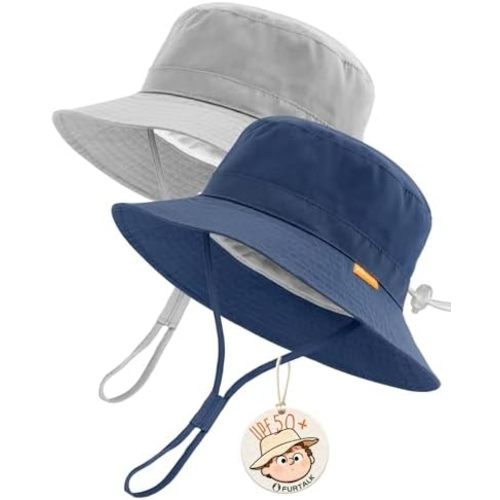 FURTALK Baby Sun Hat Toddler Boys Girls Bucket Hat for Kids 0-5 Years UPF 50+ Sun Protective Child Summer Beach Hats