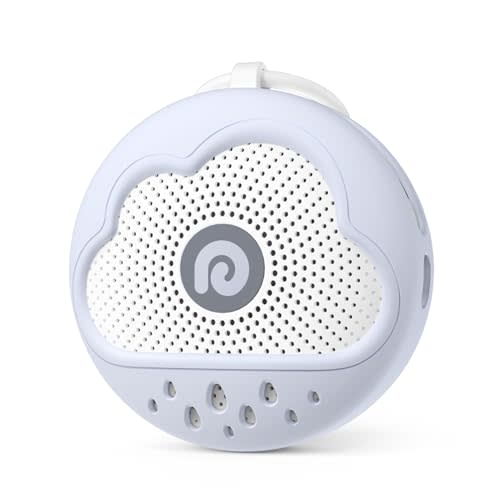 Dreamegg White Noise Machine - Portable Sound Machine Baby with Safe Silicone Cover, Features Powerful Battery, 21 Soothing Sound, Noise Canceling for Sleeping, Baby Registry Gift, Nursery(Blue)