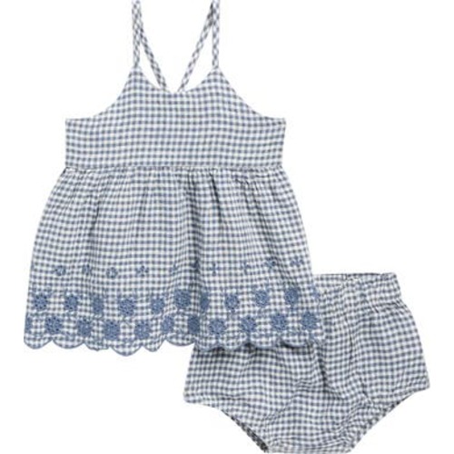 Zenni Linen Blend Tank & Bloomers Set, 3-6M