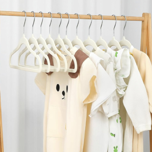 GoodtoU Baby Hangers Velvet 100 Pack - Baby Felt Hangers Non Slip Toddler Hanger Childrens Hanger for Kid