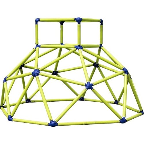 Climber with Top - Active Indoor Outdoor Play Set Climbing Dome Equipment Toys - Fun for Kids Ages 3 to 6 Years Old, Green and Blue