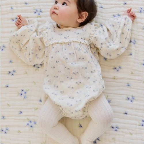 Organic Cotton Muslin Frances Playsuit-Molly Blue – Jamie Kay USA