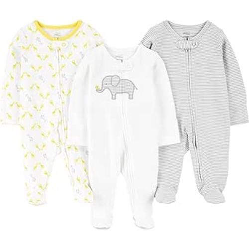 Simple Joys by Carter's Baby 3-Pack Neutral Sleep and Play size 0-3 M