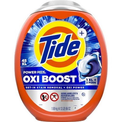 Tide Oxi Boost Power Pods HE Deep Cleaning Concentrated Laundry Detergent