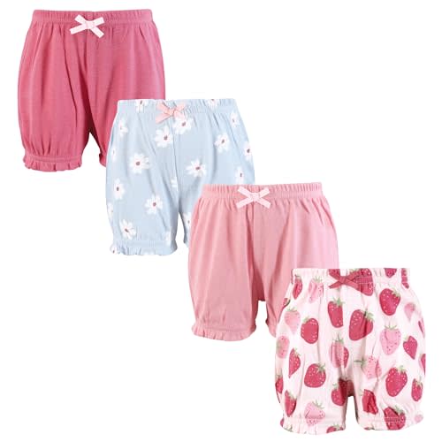 Hudson Baby Unisex Baby Shorts Bottoms 4-Pack