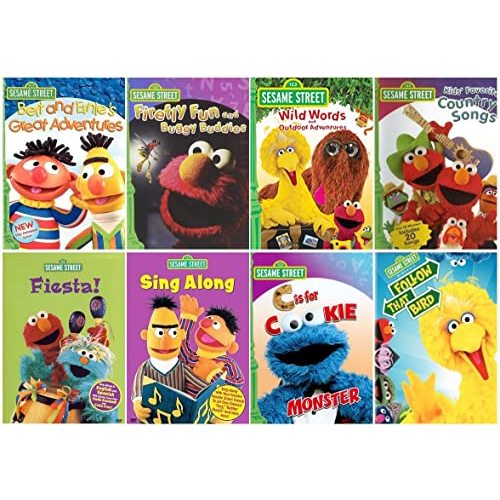 Ultimate Sesame Street DVD Collection - Learning & Educational 8-Pack: Follow That Bird / Wild Words / Fiesta - Elmo, Big Bird, Bert, Ernie & More
