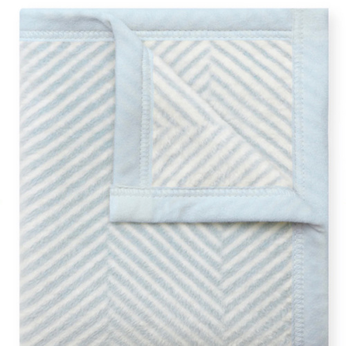 Harborview Herringbone Sky Mini Blanket