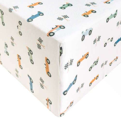 Premium Knit Fitted Crib Sheet - Speedster