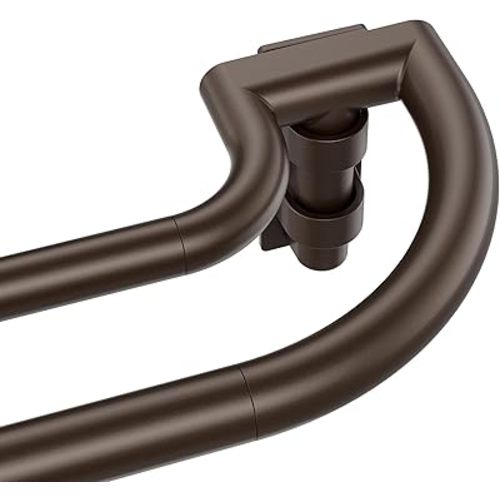 ENJOYBASICS 48-84" Double Curtain Rod for Blackout, Quick Release, Bronze