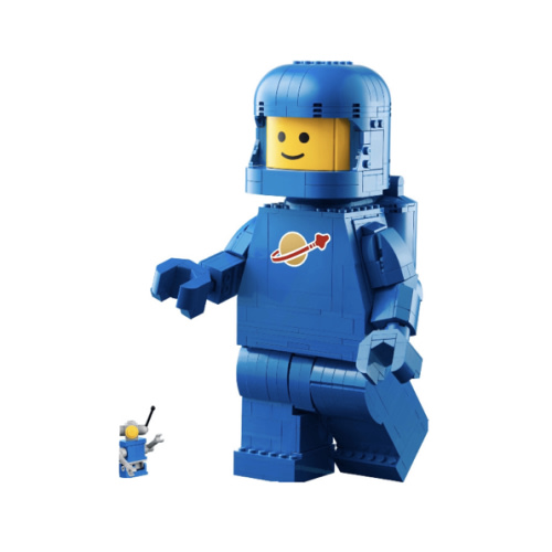 Lego Up-Scaled Blue Astronaut Minifigure