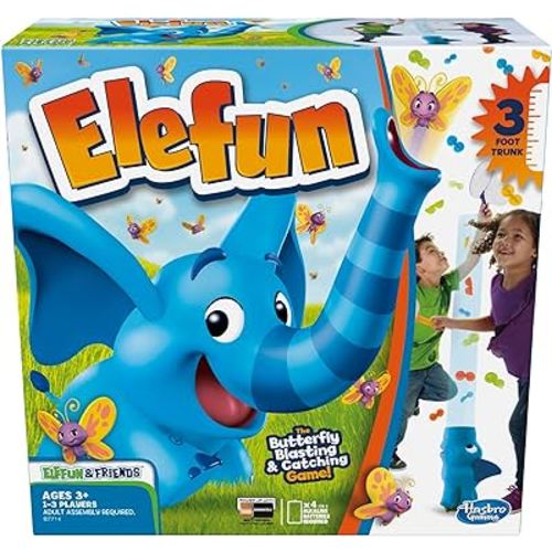 Hasbro Gaming Elefun and Friends Elefun Preschool Game With Butterflies and Music, Kids Games Ages 3 and Up, Board Games for Kids