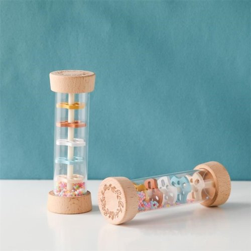 Wooden Rain Sound Cylinder | Montessori Sensory Toy | Auditory Development – Playroom Collective