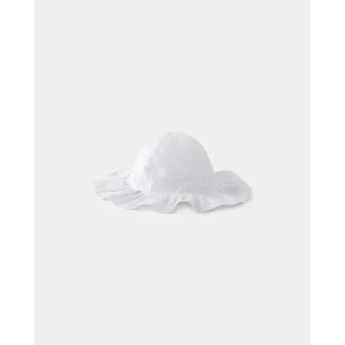 Baby Girl Cotton Swiss Dot Sunhat - White - OshKosh B'gosh | Carter's