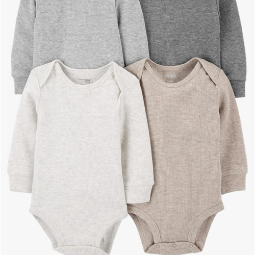 Simple Joys by Carter's Baby 4-Pack Long-Sleeve Thermal Bodysuit