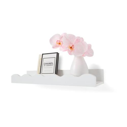 Wave Shelf, White - Anko