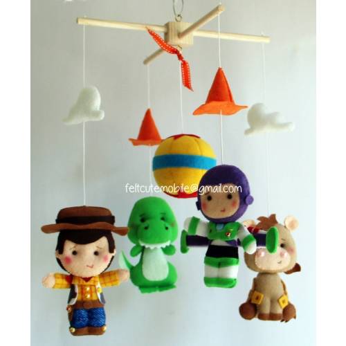 Toy Story Inspired Felt Baby Mobile: Custom Characters