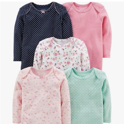 Simple Joys by Carter's baby-girls 5-pack Long-sleeve Bodysuit