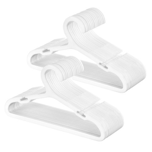 Rebrilliant Baby Hangers 60 Pack, Plastic Kids Hangers For Closet, 11 X 6.1 Inches, For Children Aged 0-6 Years, Space-Saving, Non-Slip | Wayfair