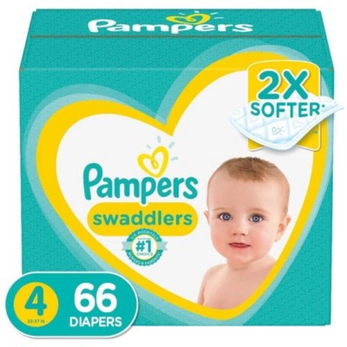 Pampers Swaddlers Diapers Super Pack (Select Size), Size: Size 4 (66 Count)