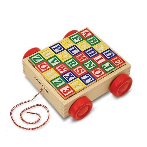 Melissa & Doug ABC Block Cart