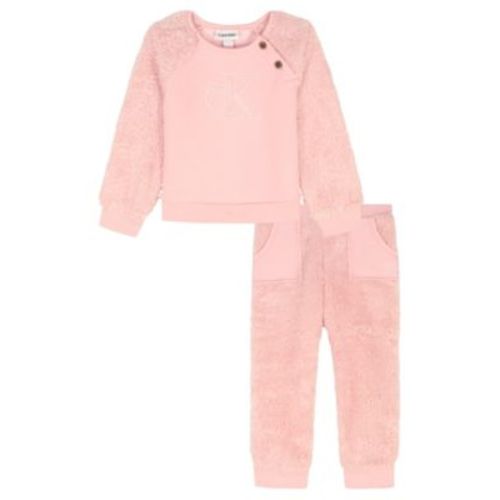 Baby Girls' Long Sleeve Top and Pull-On Jogger Pants, 2-Piece Set