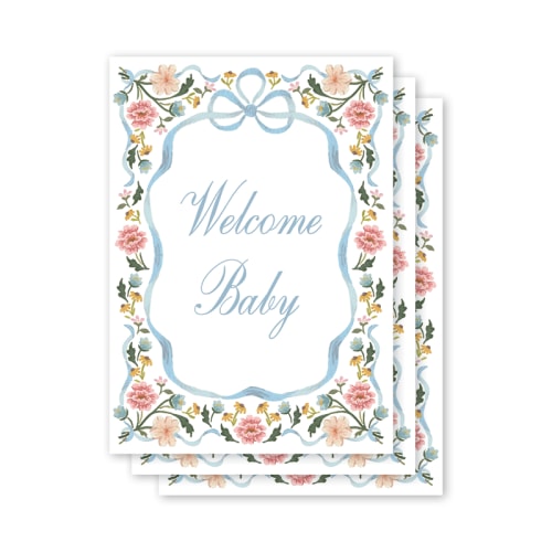 Cottagecore Floral Milestone Cards