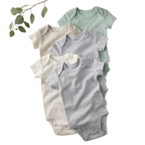 Butterblu AVERY 5-Pack Short Sleeve Bodysuits Seafoam Newborn